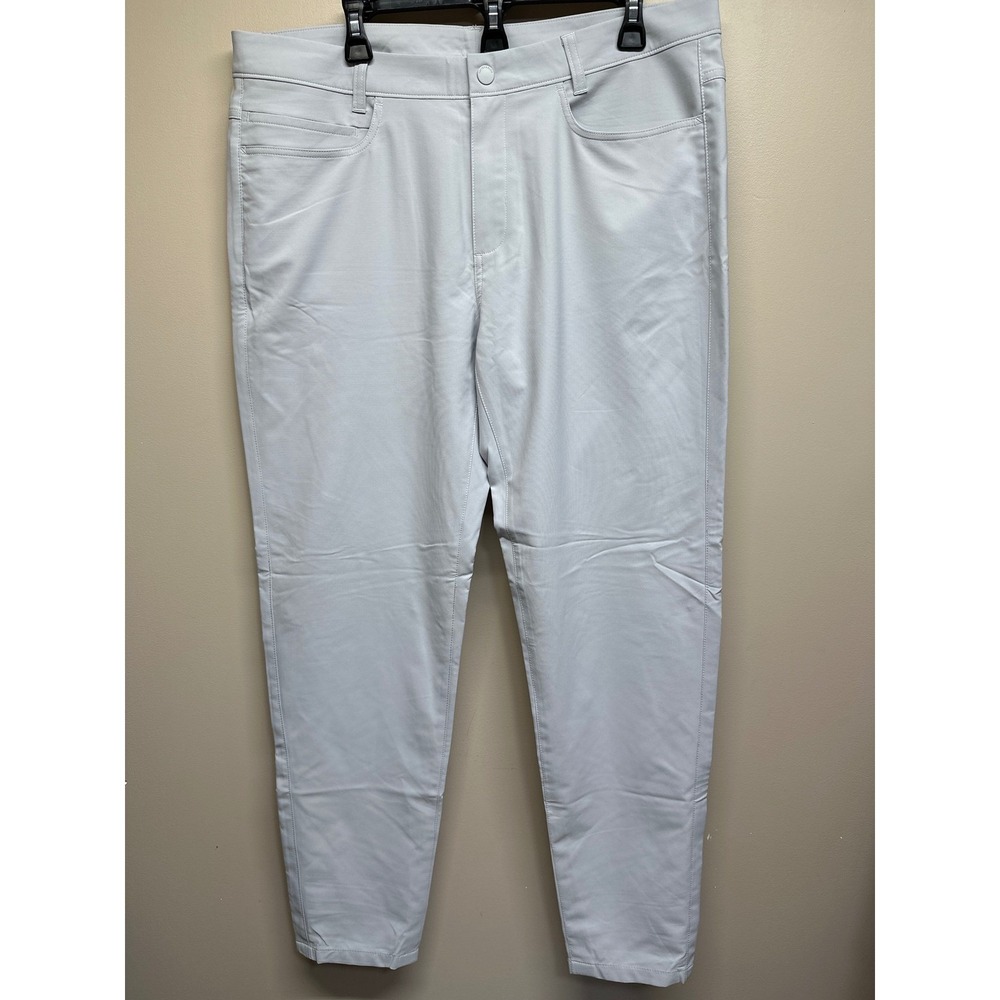 Cutter‎ and Buck Men's Light Grey Golf Pants Size 36x32 Performance Stretch